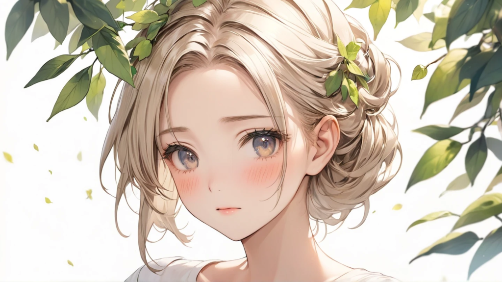 森の中で出会ったキレイな女性
