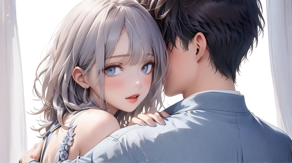 女性と男性が躍る練習をしている。